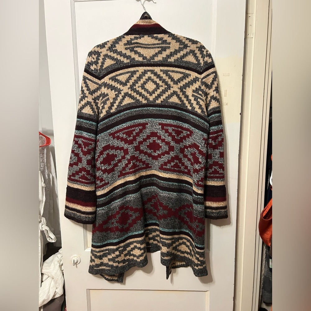 Cable & Gauge Multicolor Patterned Cardigan - image 4